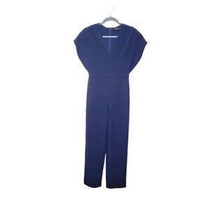 Club Monaco Janah V Neck Aviator Navy Jumpsuit 00